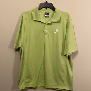 Nike golf men’s L green polo shirt.